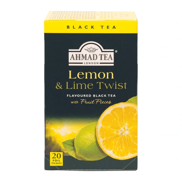 thé noir citron et citron vert - ahmad tea