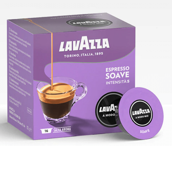 Café Capsules - Lavazza - A Modo Mio - Espresso Soave - 112g