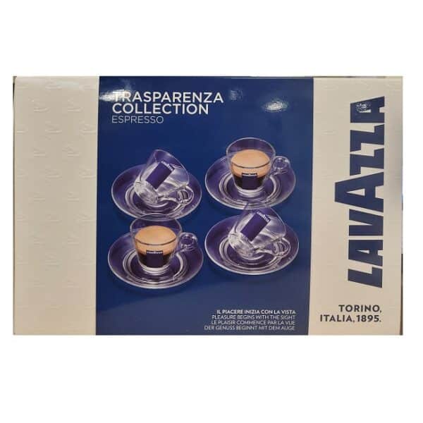 Coffret 4 tasses espresso Blue Ribbon lavazza