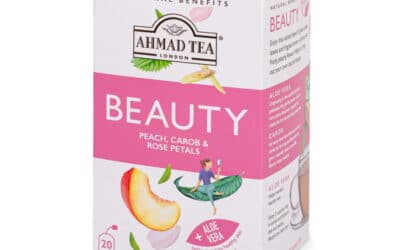 Infusion Beauté Pêche Caroube et Pétales de Rose – Ahmad Tea