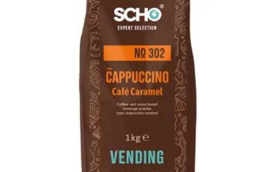 SCHO – Cappuccino Caramel – 1kg – Boisson Gourmande en Poudre