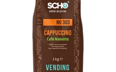 SCHO – Cappuccino Noisette – 1kg – Boisson Gourmande en Poudre